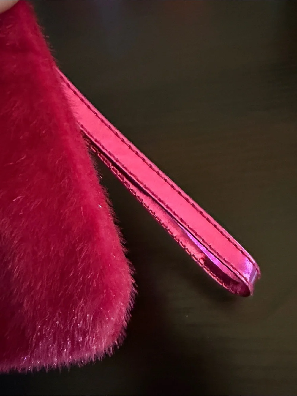 Ipsy Glam Bag December 2016 hot pink fuzzy faux fur